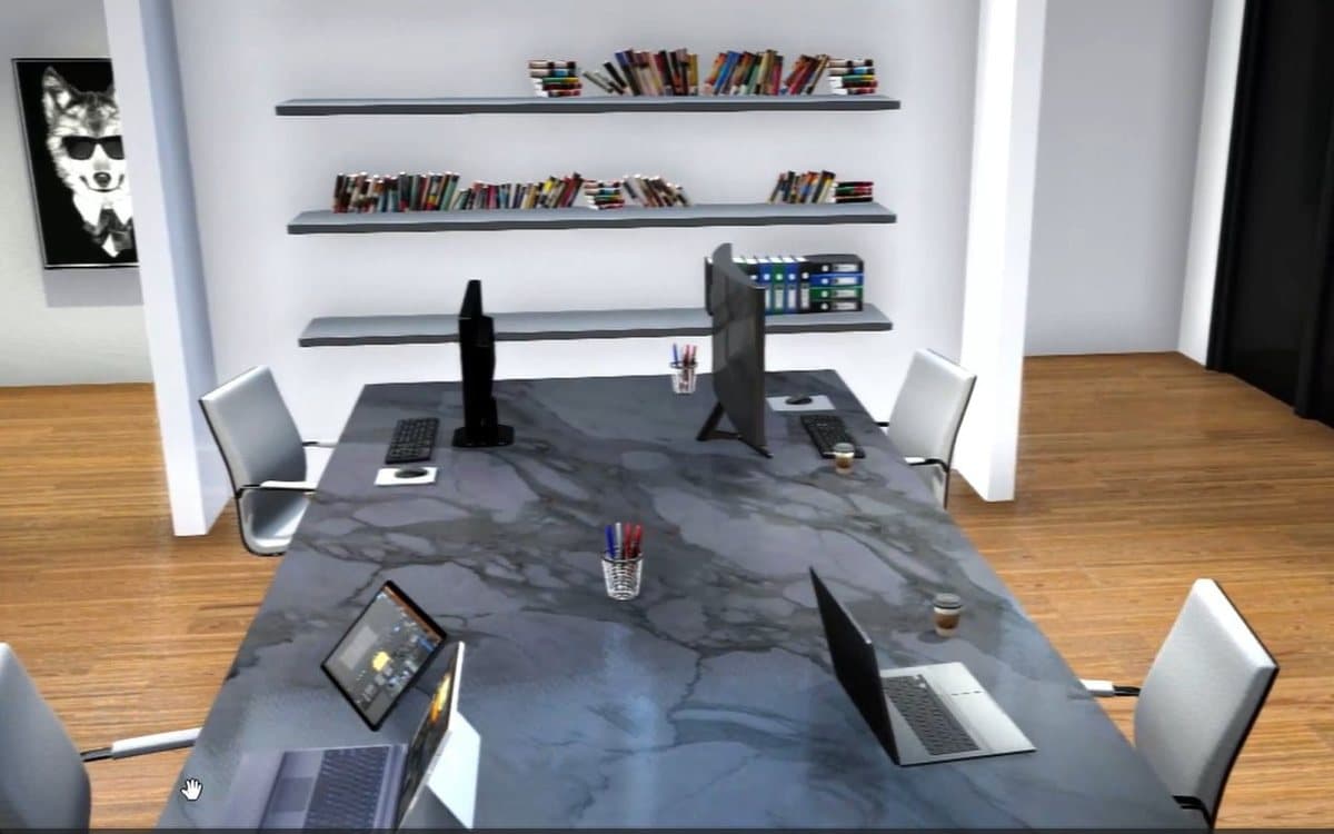 VR Classroom app screens