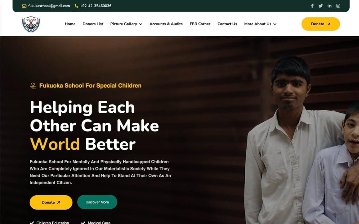 Fukuoka School website home page