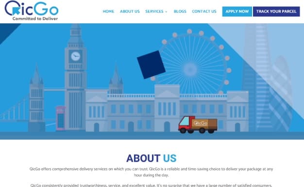 QicGo: QicGo website with instant booking
